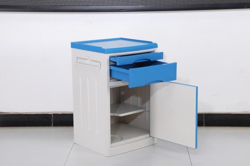 overbed table and bedside cabinet set for hospital furniture